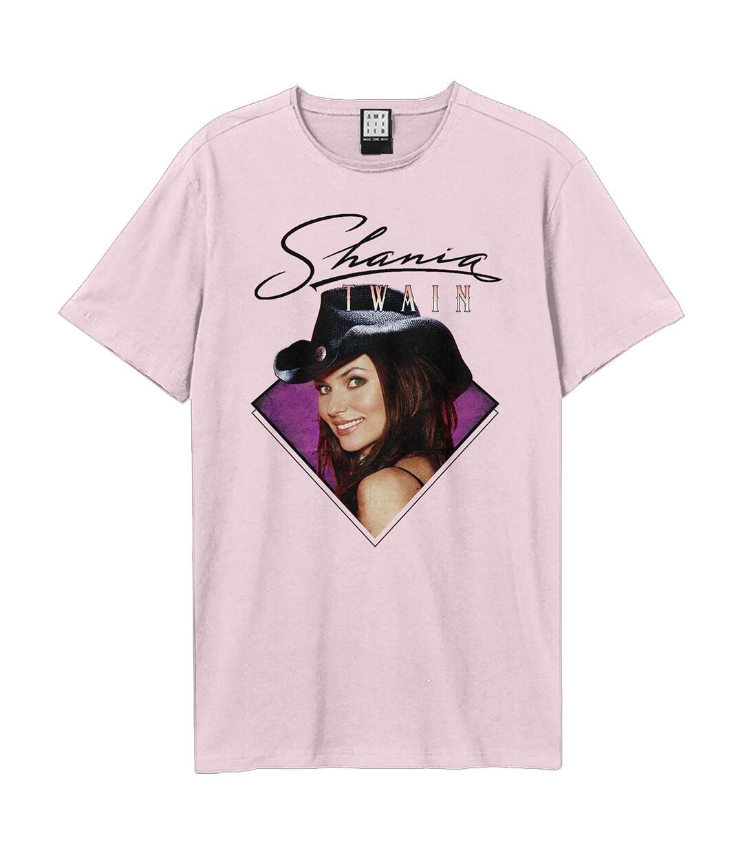 T-shirt Face Adulte Rose Amplified-1
