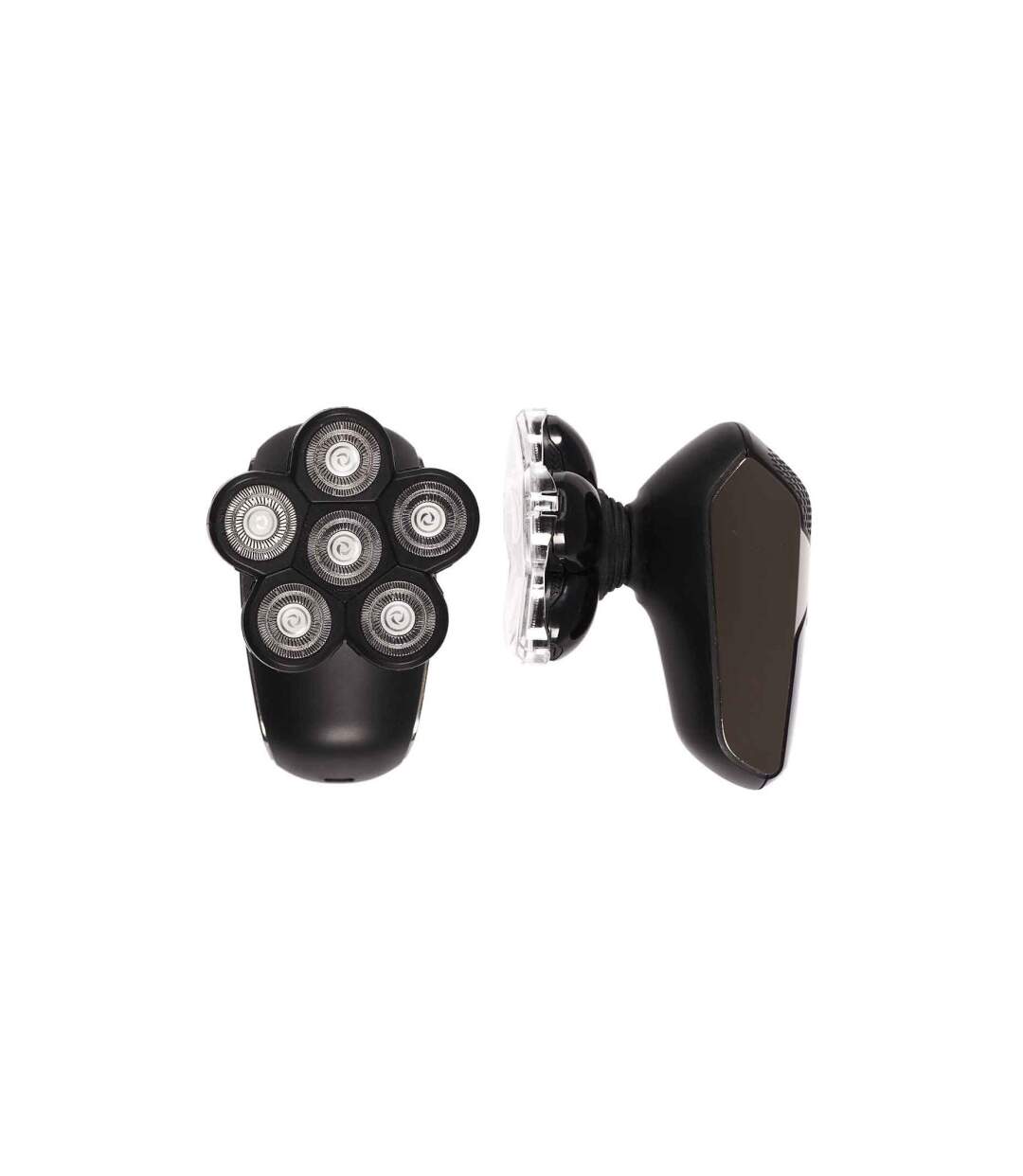 Rasoir avec 6 Têtes Flottantes USB 10cm Noir-3