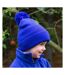 Womens/ladies Winter Essentials Pom Pom Beanie Bonnet À Pompon Bleu Roi Result-1