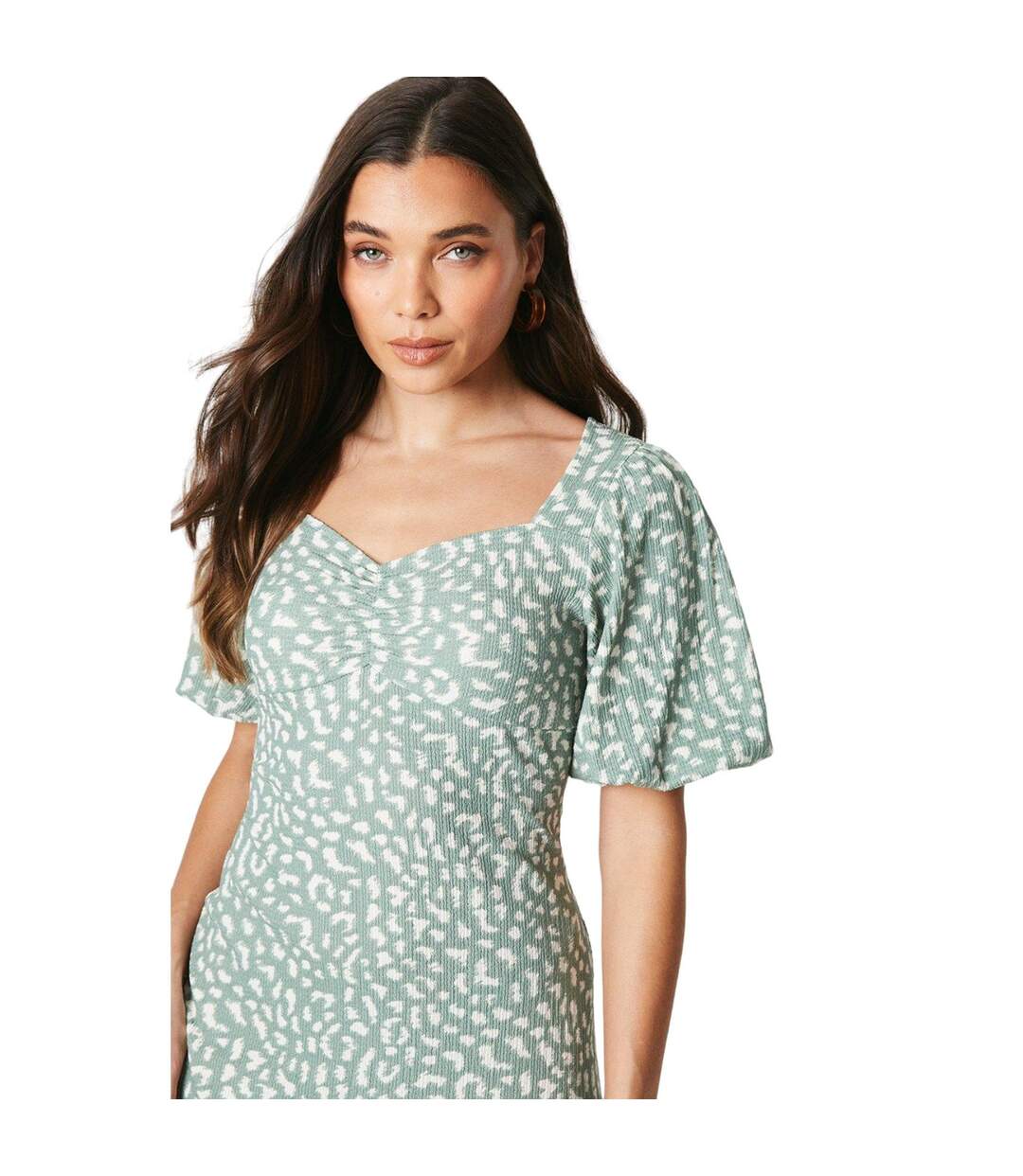 Robe mi-longue femme vert Dorothy Perkins-3