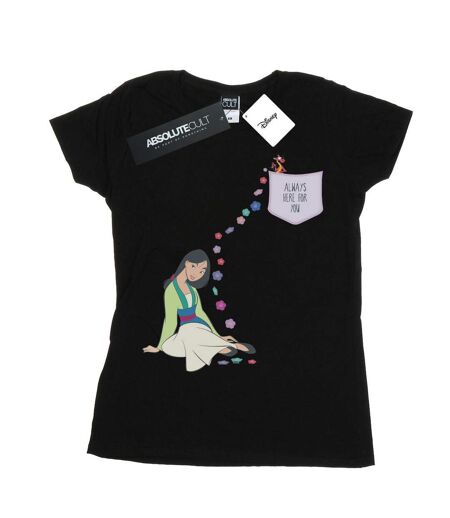 Disney - T-shirt MULAN ALWAYS HERE FOR YOU - Femme (Noir) - UTBI16253