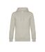 Mens King Hooded Sweater Brouillard Gris B&C-1
