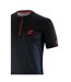 Maillot De Cyclisme Rayon Homme Noir Rouge Bicycle Line-3