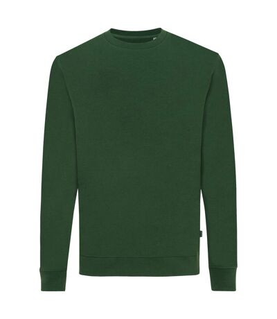 Unisex adult zion recycled cotton crew neck sweatshirt forest green Iqoniq