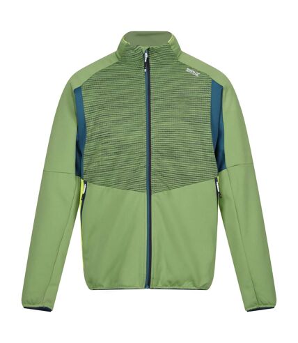 Mens yare viii full zip jacket piquant green/moroccan blue/citron lime Regatta