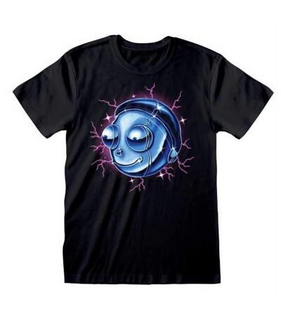 Rick And Morty Unisex Adult Chrome Effect T-Shirt (Black) - UTHE1269