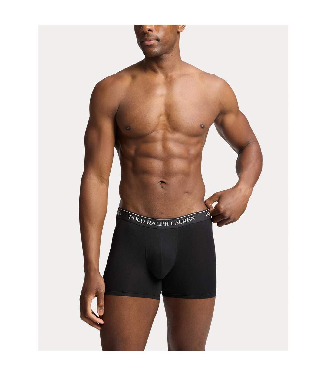 Pack Of 3  Mens Boxer Shorts  Black Heather Grey Red Marl Ralph Lauren-4