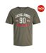 Lot De 3  T-shirts Ethan Homme Vieux Vert Kaki Jack And Jones-1