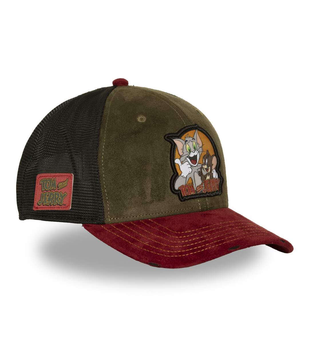 Casquette Semi curved avec filet et patch Tom & Jerry Capslab-4