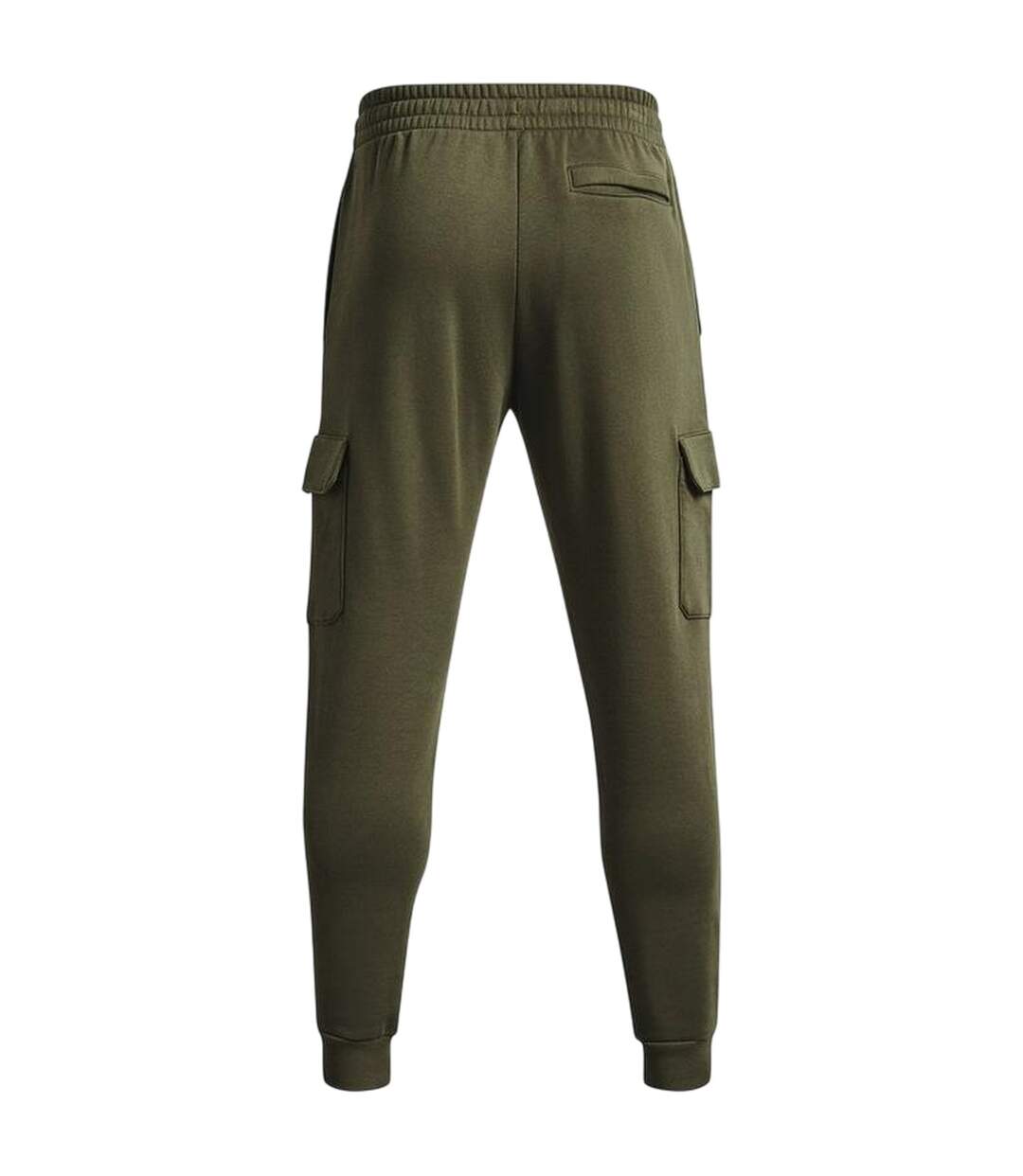 Mens Rival Fleece Cargo Pocket Joggers Marine Od Green Under Armour-3