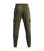 Mens Rival Fleece Cargo Pocket Joggers Marine Od Green Under Armour-3