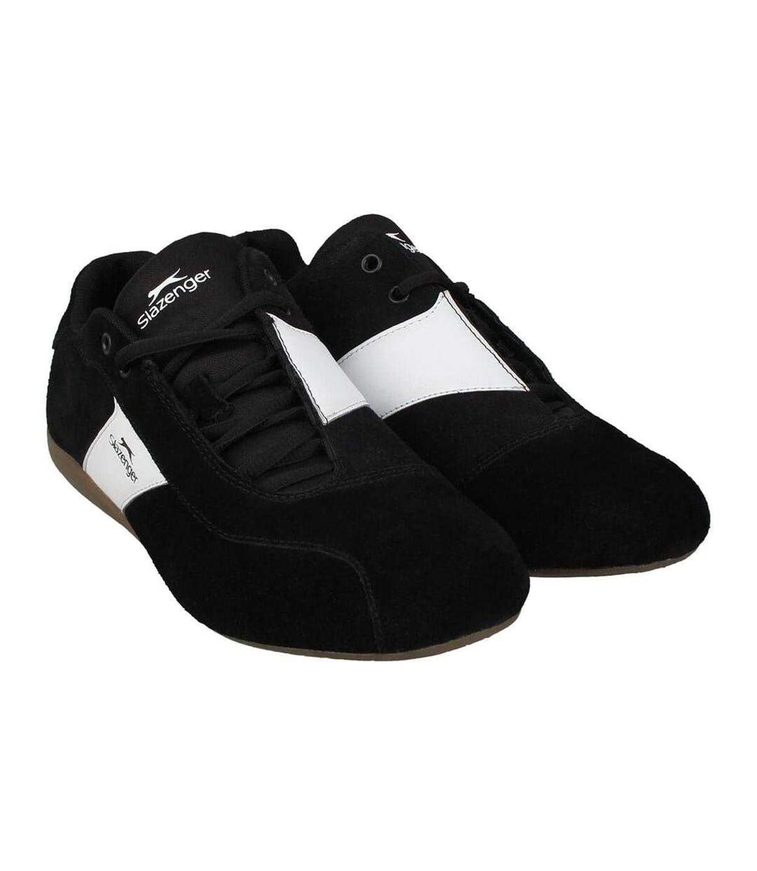 Chaussures Motif/style Rayure Diagonale Coast Homme Noir Blanc Slazenger-1