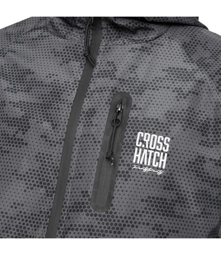 Veste Style Imprimé Intégral Janscore Homme Gris Crosshatch