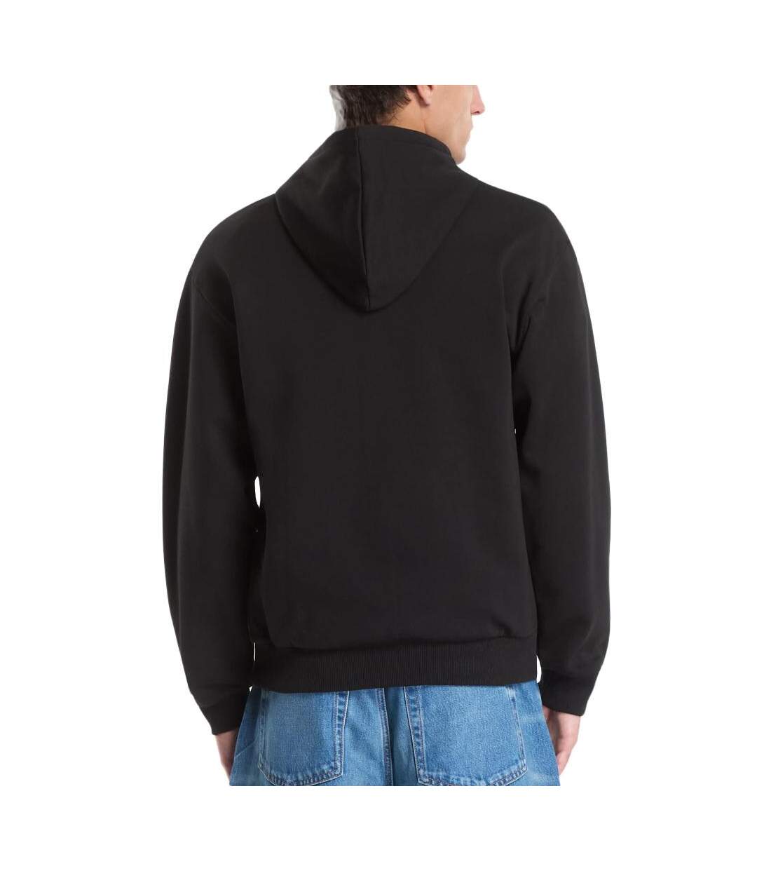 Sweat à capuche noir homme lacoste sh8863-2