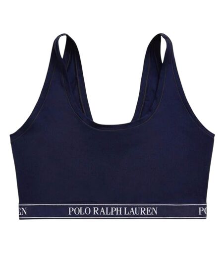 Womens/ladies Logo Scoop Neck Bralette Navy Ralph Lauren