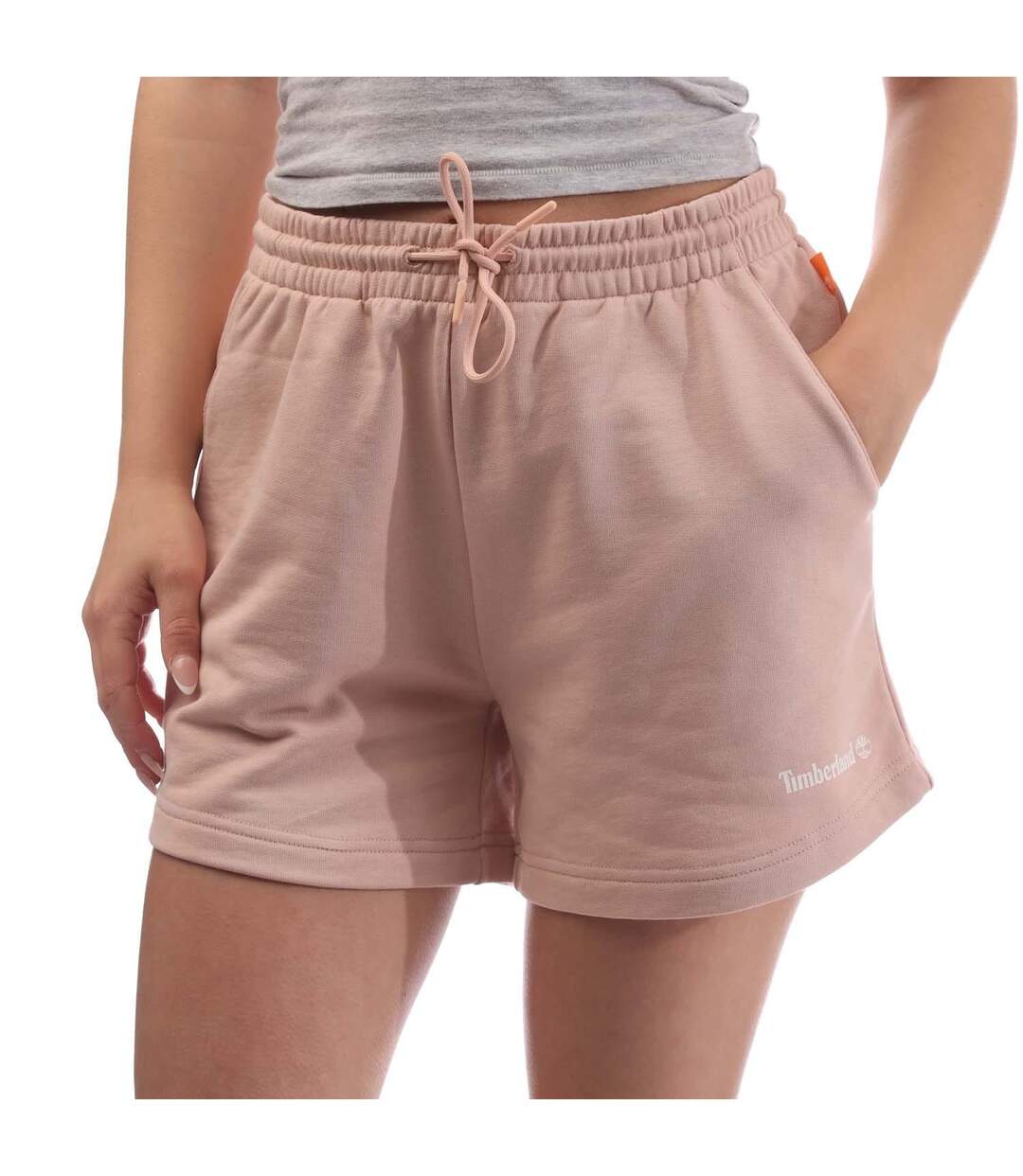 Short De Jogging Style Linéaire Femme Rose Timberland-1