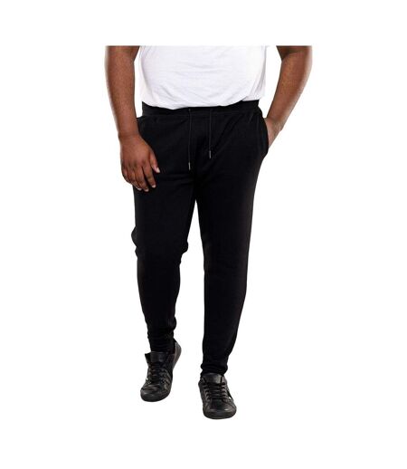 Mens D555 Brandon Cuffed Kingsize Jogging Bottoms Black Duke