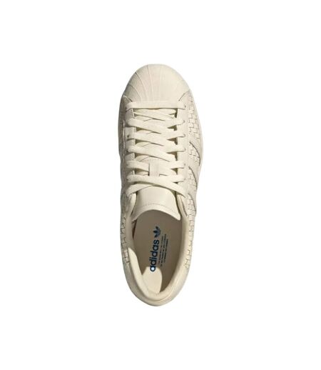Mens Superstar V Woven Trainers Cream Adidas
