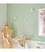 Lot de 3 Déco Murales Oiseaux Annie 15cm Blanc-2