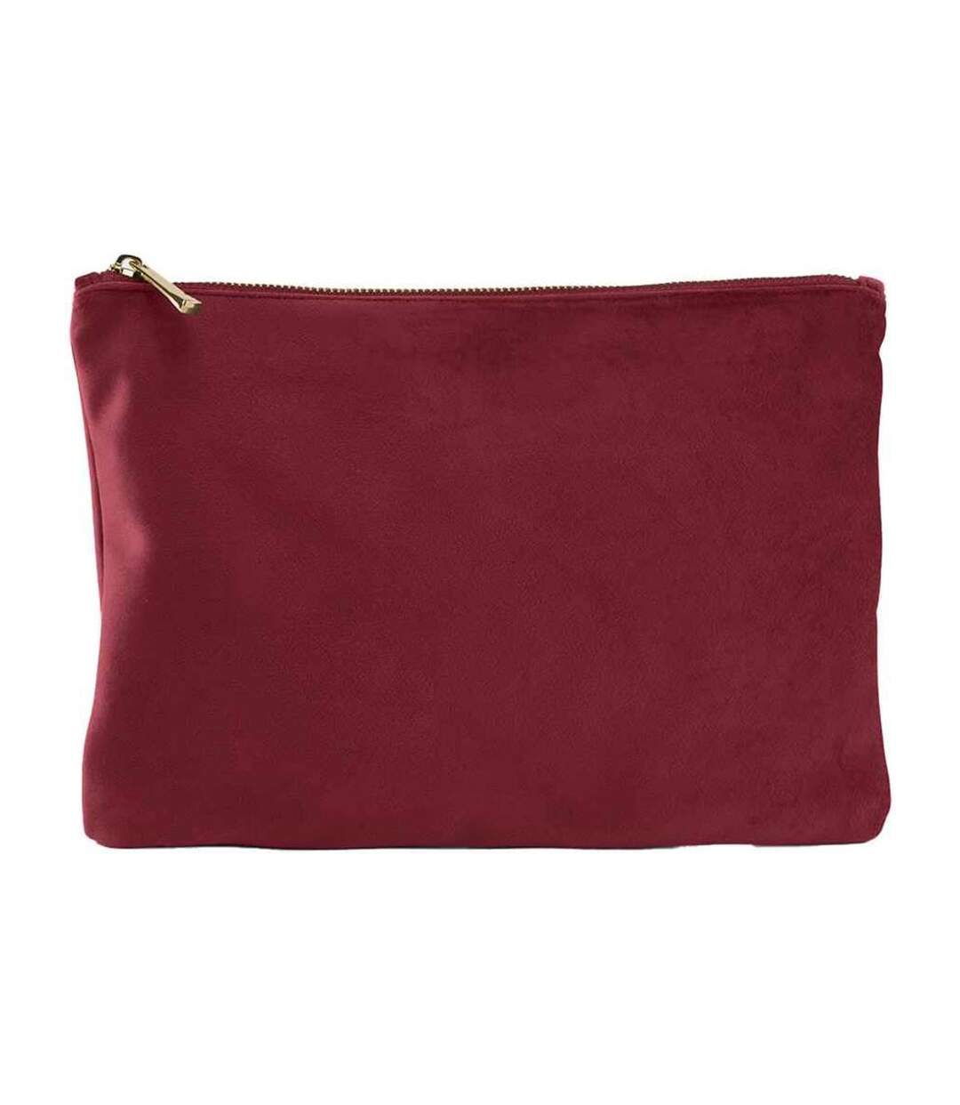 Sac à accessoires en velours 30 cm x 20 cm rubis Bagbase-1