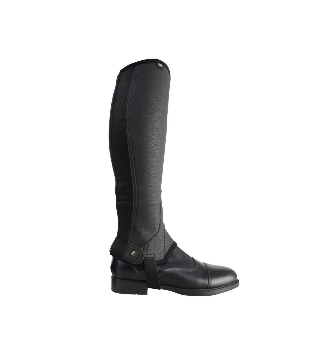 HyLAND Demi-chaps en cuir synthétique Combi pour adultes (Noir) - UTBZ1454