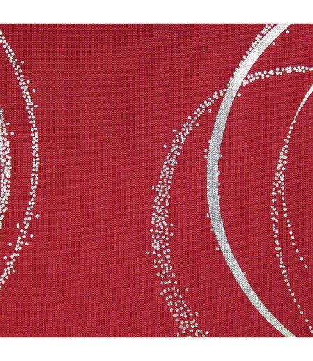 Nappe Imprimé Métallisé Bully 150x300cm Rouge
