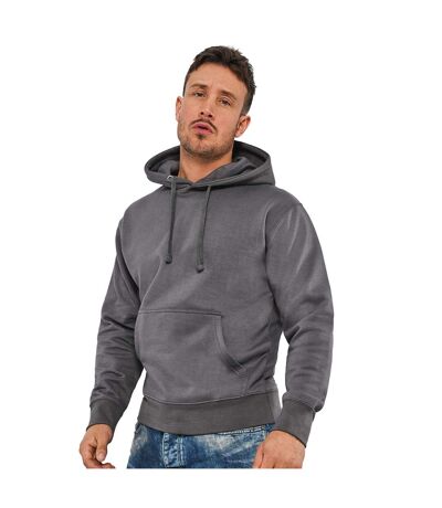 Mens Ringspun Cotton Hoodie Charcoal Casual Classics