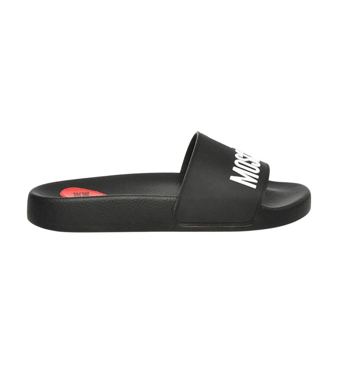 Claquettes Motif/style En Relief Femme Noir Love Moschino-1