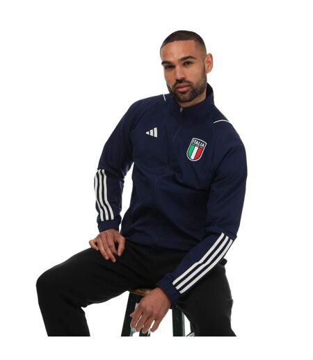 Haut de survêtement tiro homme bleu Adidas
