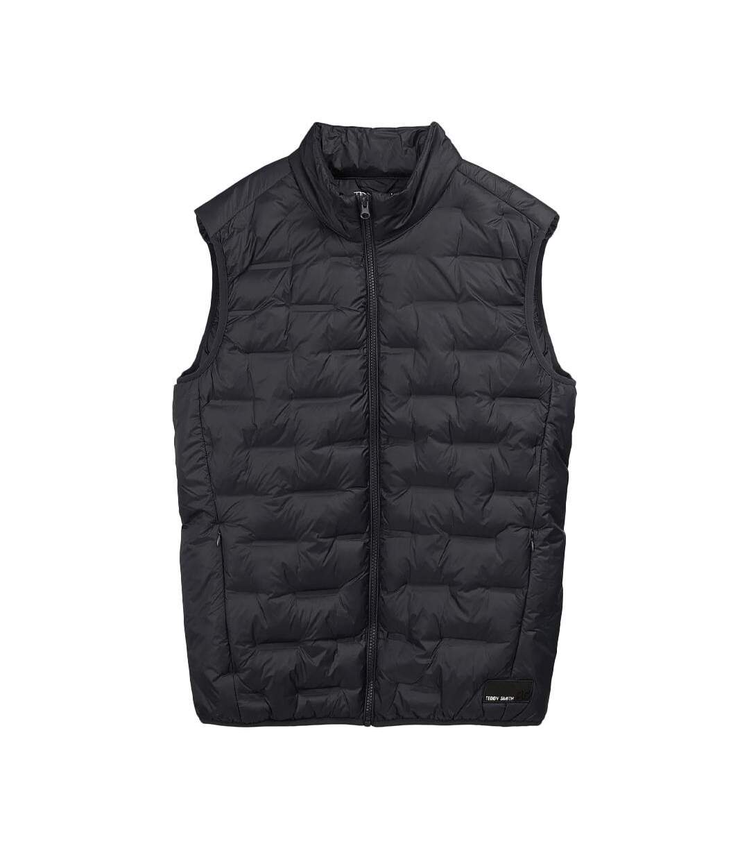Doudoune sans manches noir homme teddy smith boran-1