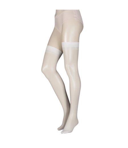 1 Pair Ladies 15 Denier 100% Nylon Stockings - Sheer Smooth Everyday Wear