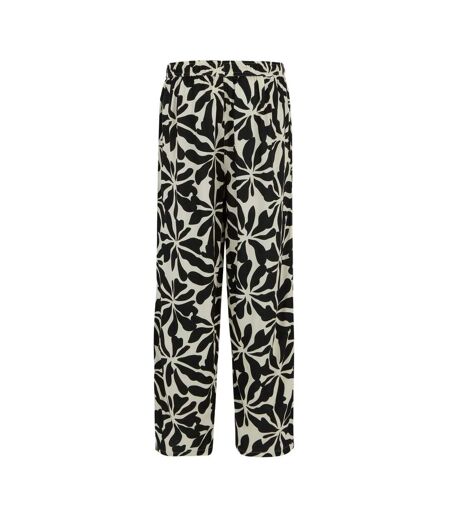 Pantalon Motif/style Floral Abstrait Elbrie Femme Blanc Noir Regatta
