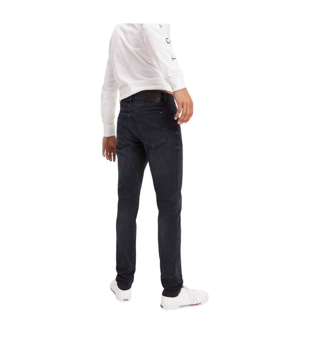 Mens Austin Tapered Leg Slim Jeans Black Tommy Jeans-3