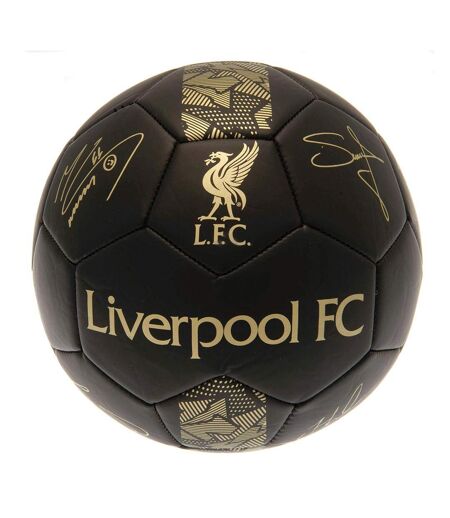 Liverpool FC - Ballon de foot PHANTOM (Noir / Doré) (Taille 5) - UTTA8819