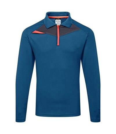 Mens Dx4 Long-sleeved Polo Shirt Metro Blue Portwest