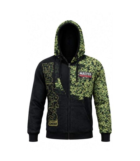 Veste À Capuche Motif/style Camouflage Enfant Vert Noir Masters