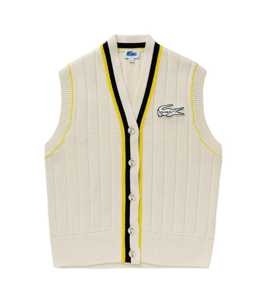 Unisex adult eleven by venus oversized sleeveless cardigan multicoloured Lacoste-1