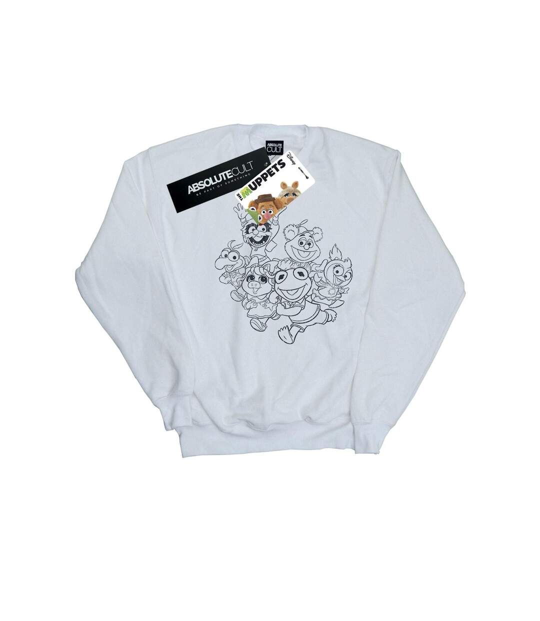 Disney Femmes/Les femmes The Muppets Muppet Babies Mono Group Sweatshirt (Blanc) - UTBI31247-1