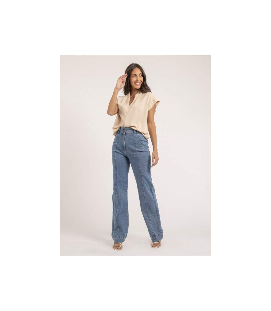 Blouse col V FATNA - Dona X Lisa-4
