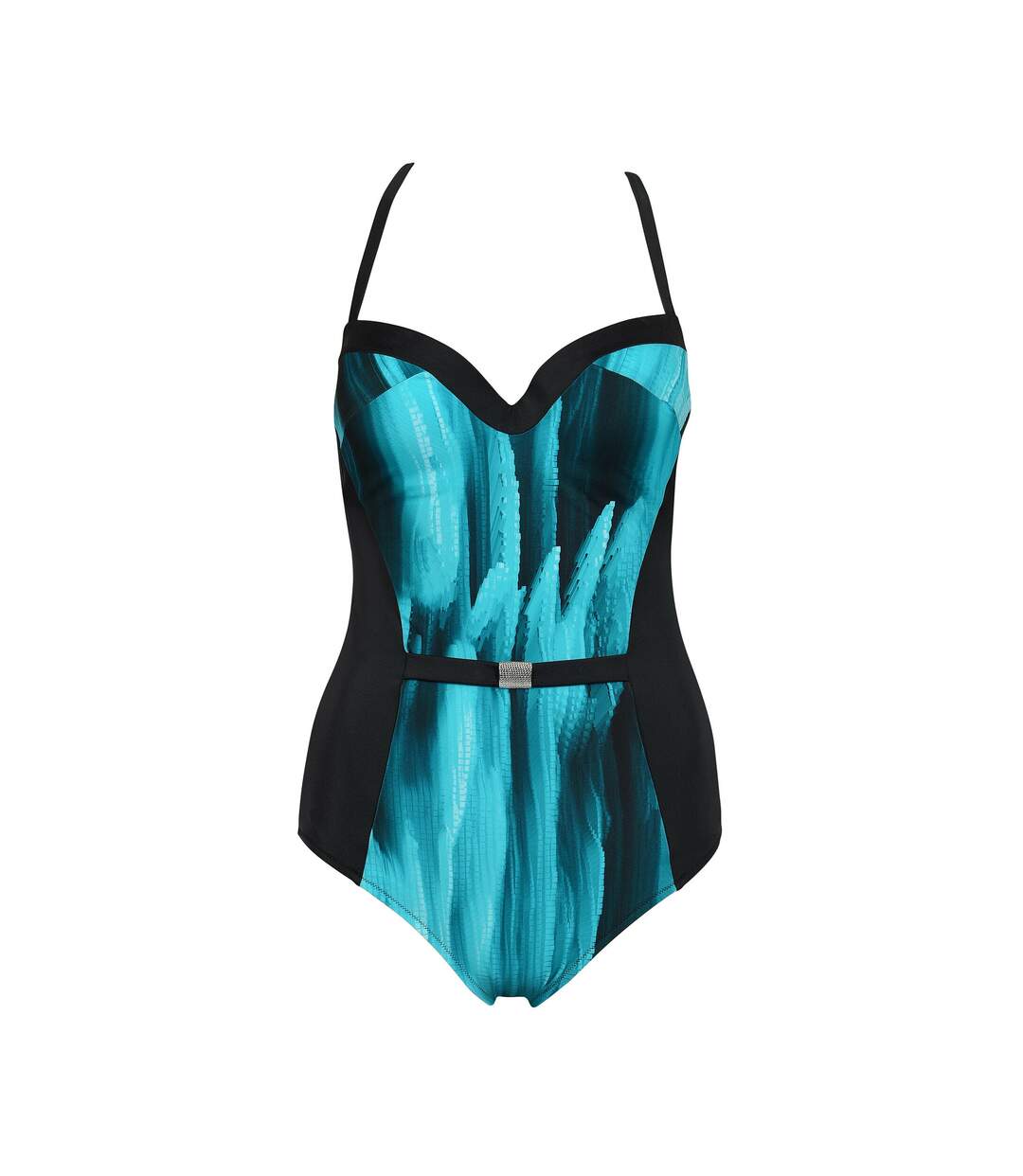 Maillot de bain 1 pièce Jakarta bleu turquoise Lisca-2