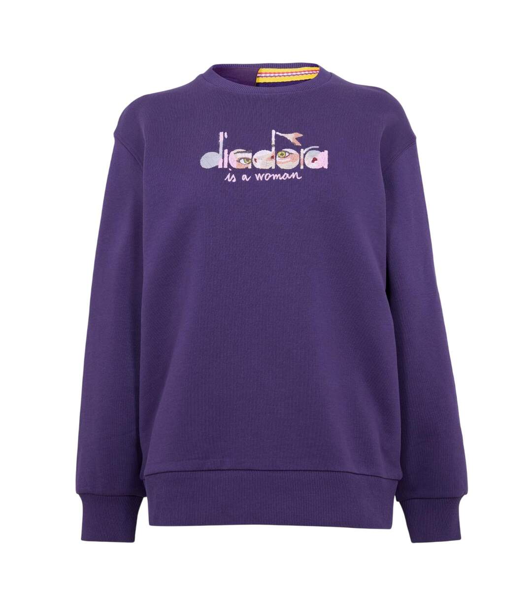 Sweat Manches Longues Femme Violet Diadora-1