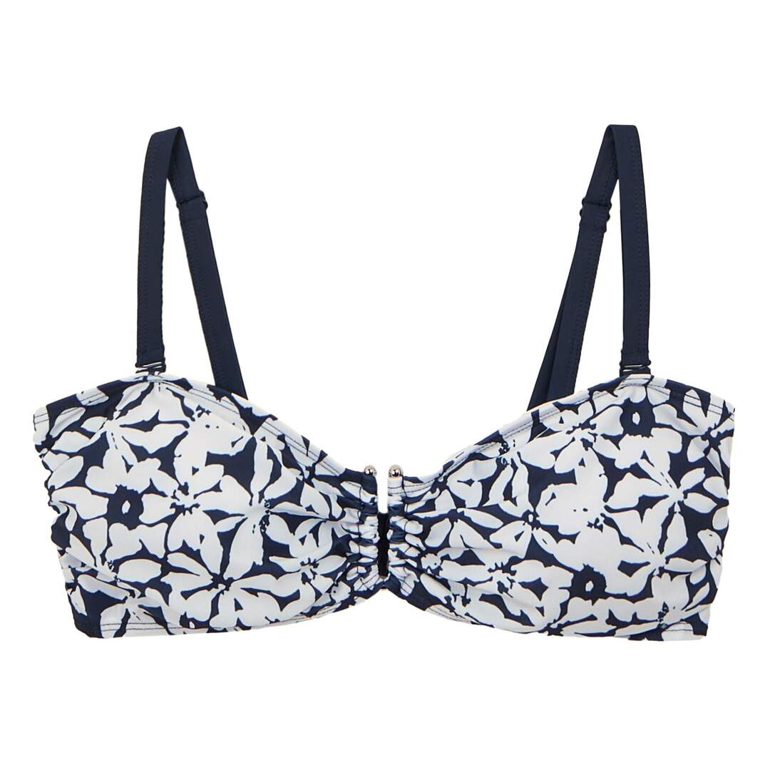 Womens/ladies aceana iii floral bikini top navy/white Regatta-1