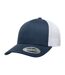 Casquette Trucker Retro Bleu Marine Blanc Flexfit-1
