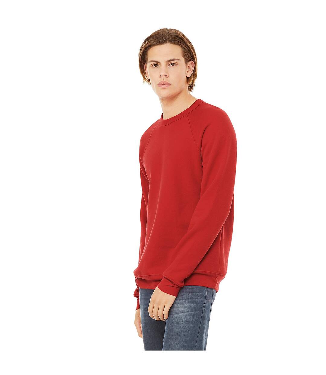 Bella + Canvas Unisex Adult Fleece Raglan Sweatshirt (Burnt Red) - UTBC4755-3