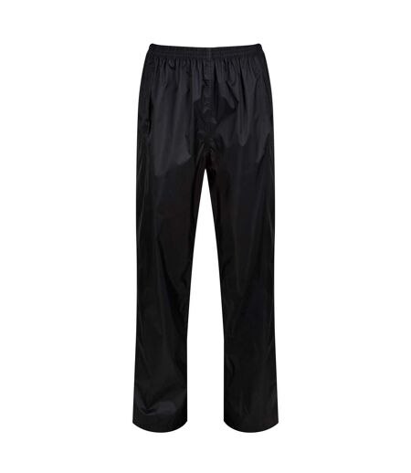 Womens/ladies Packaway Rain Trousers Black Regatta
