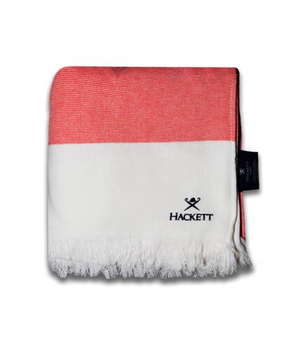 Hackett - Serviette de plage (Blanc / Rouge) - UTUT1728