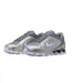 Womens/ladies Logo Trainers Metallic Silver Hydro Blue Nike-4