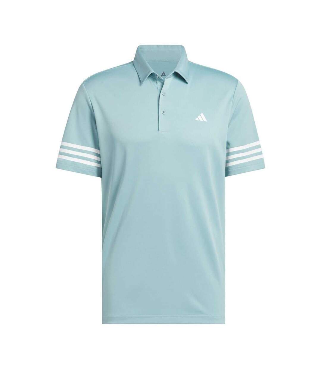 Polo Motif/style Rayé Homme Turquoise Pâle Adidas-1