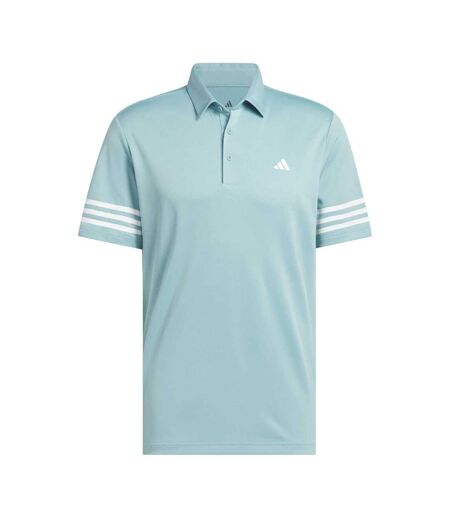 Polo Motif/style Rayé Homme Turquoise Pâle Adidas