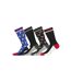 Lot de 4 Paires de Chaussettes de ville homme Fantaisie 80's Freegun